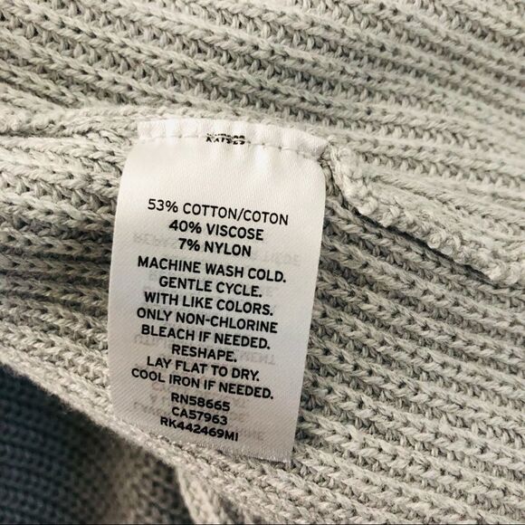 🔥5 for $25🔥 ABOUND NWOT Ribbed Mock Neck Midi Dress In Grey Light Heather - Picture 11 of 12